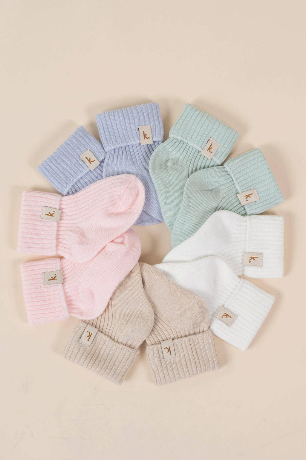 Kiin Baby Cotton Ribbed Baby Socks