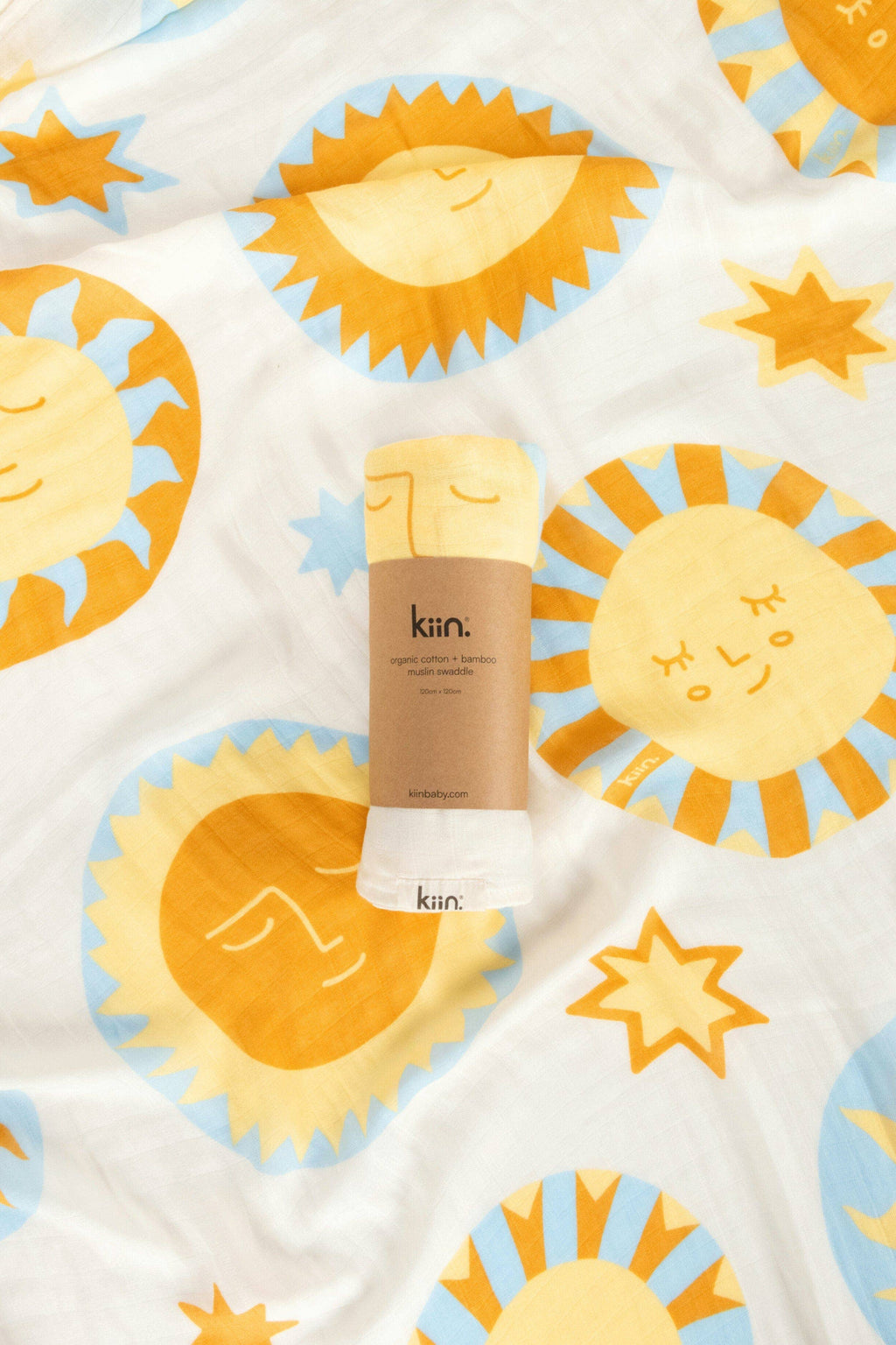 Kiin Baby Organic Muslin Swaddle - Sunny Day (Limited Edition)