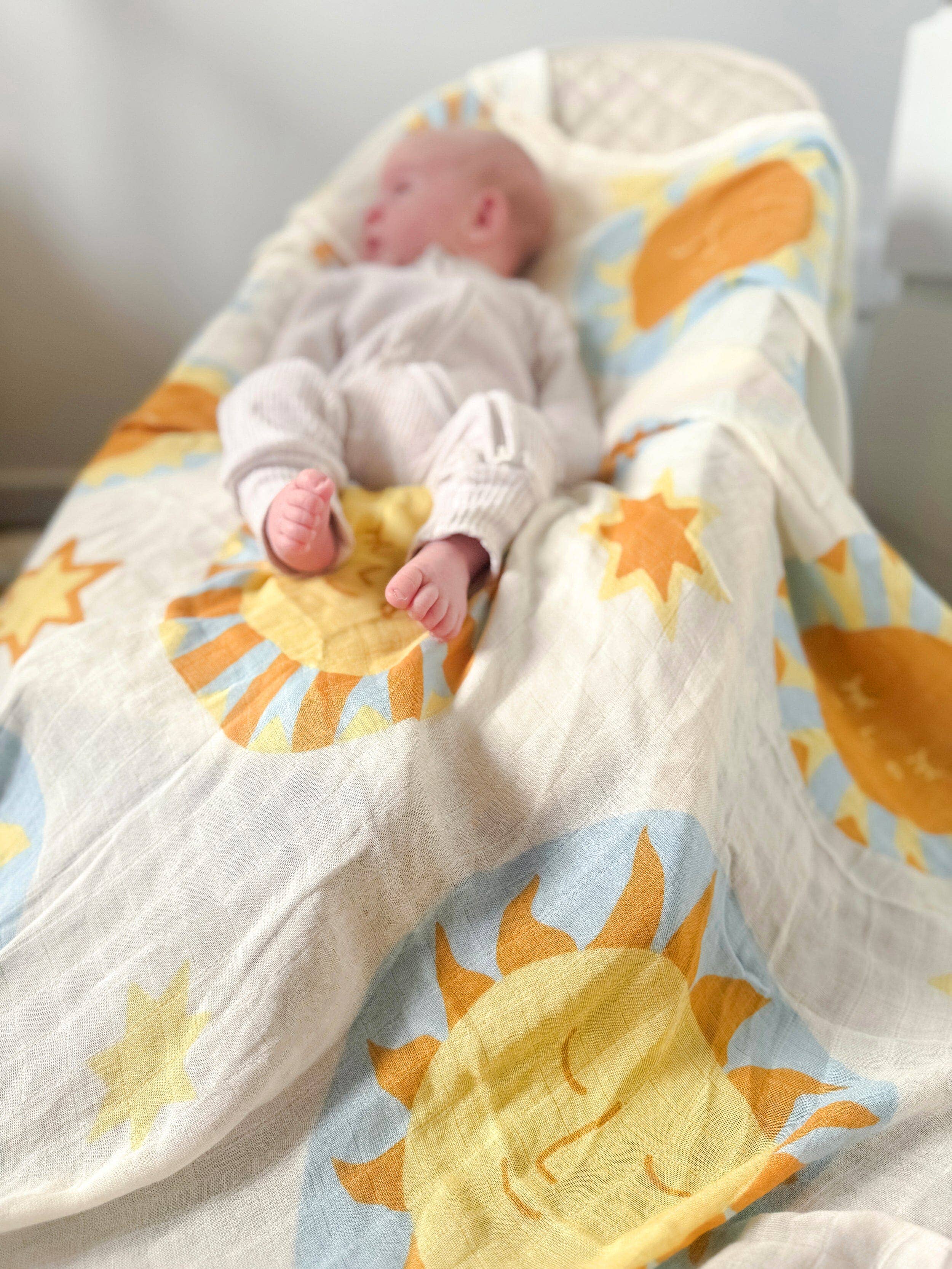 Kiin Baby Organic Muslin Swaddle - Sunny Day (Limited Edition)