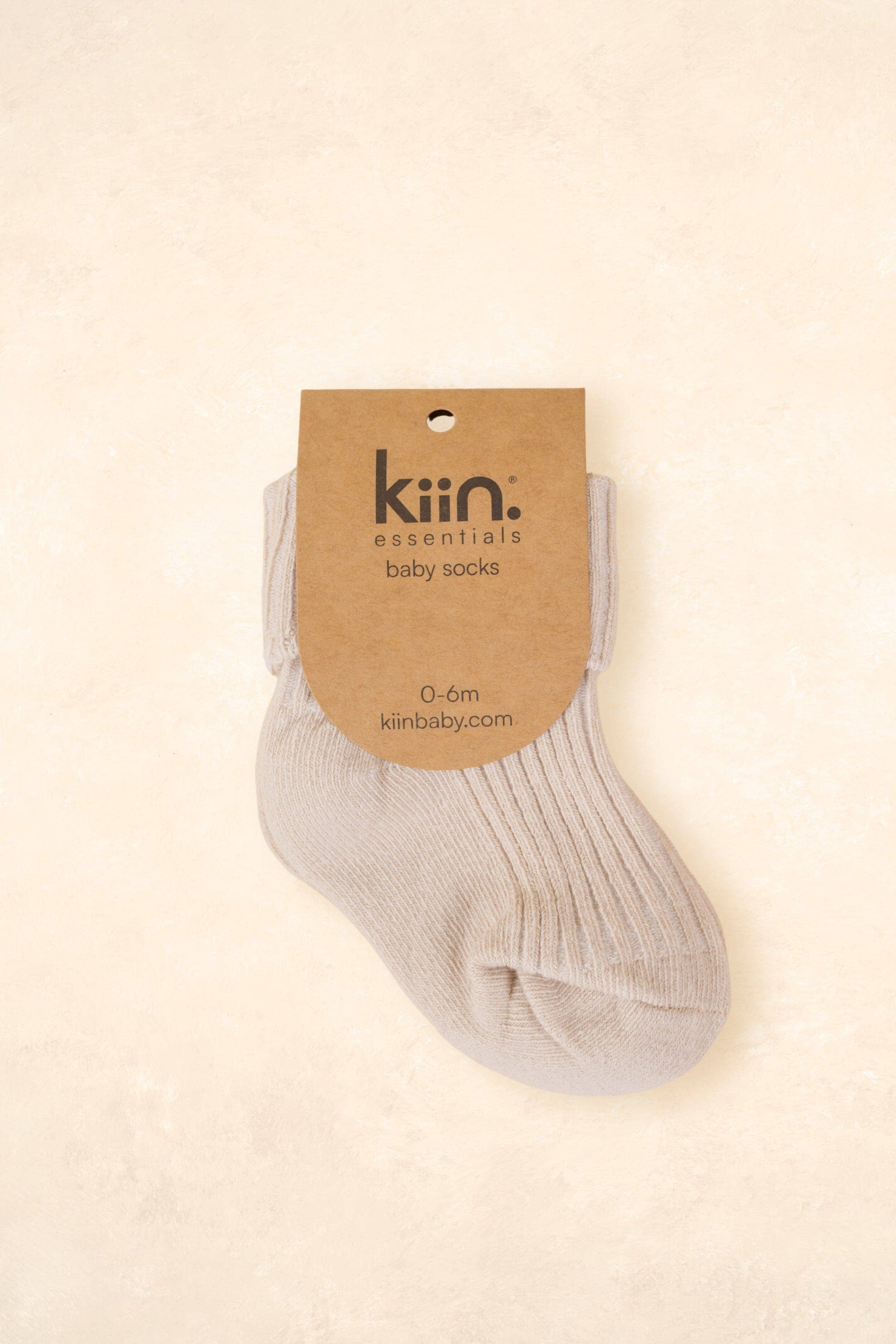 Kiin Baby Cotton Ribbed Baby Socks