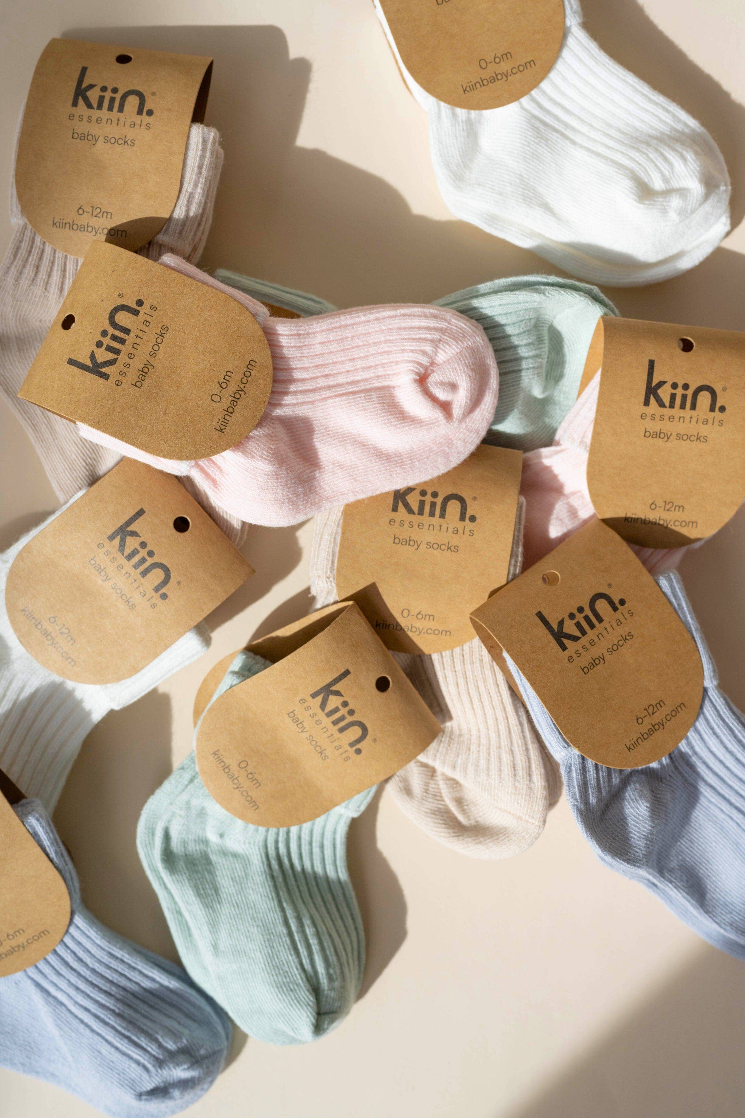 Kiin Baby Cotton Ribbed Baby Socks