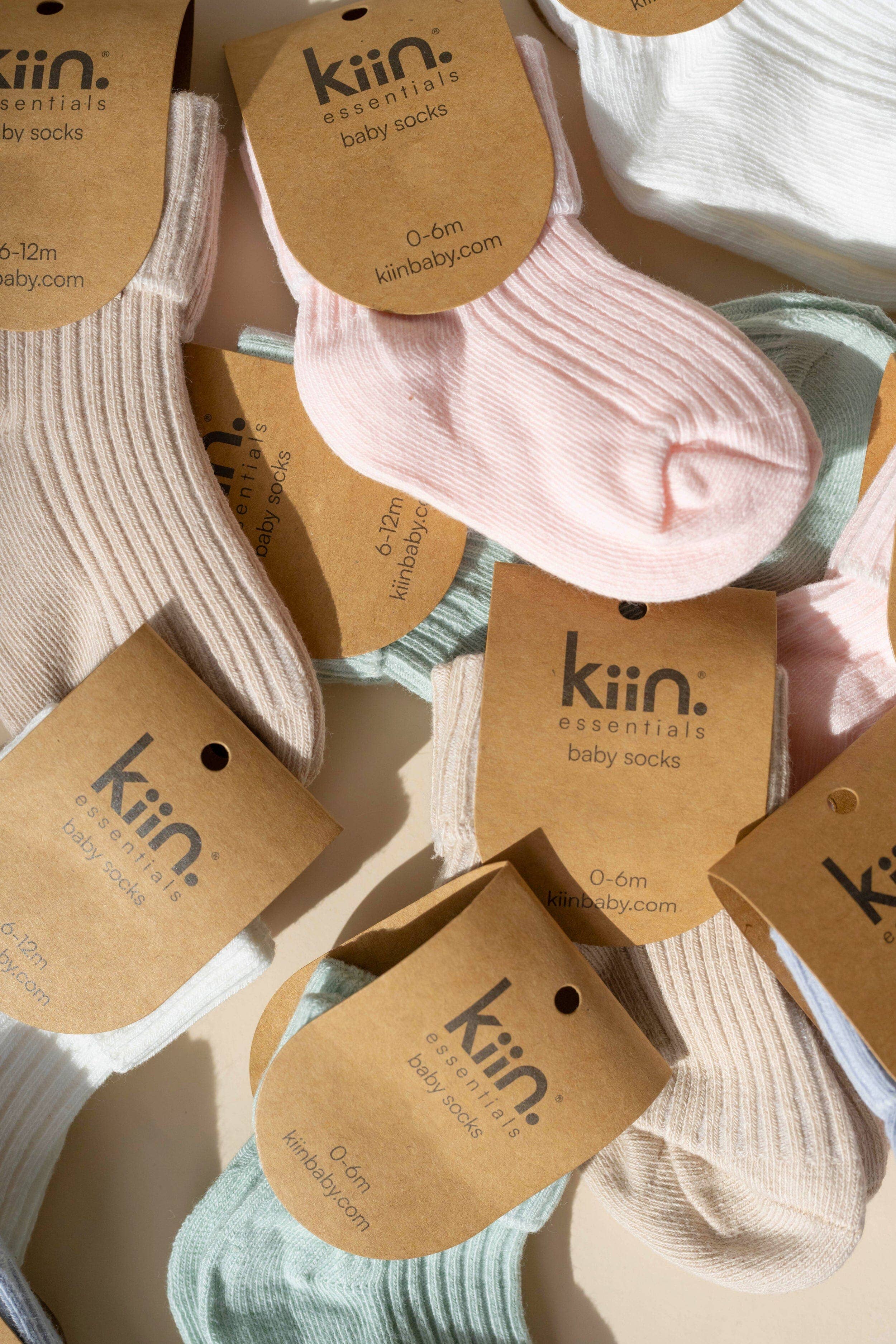 Kiin Baby Cotton Ribbed Baby Socks