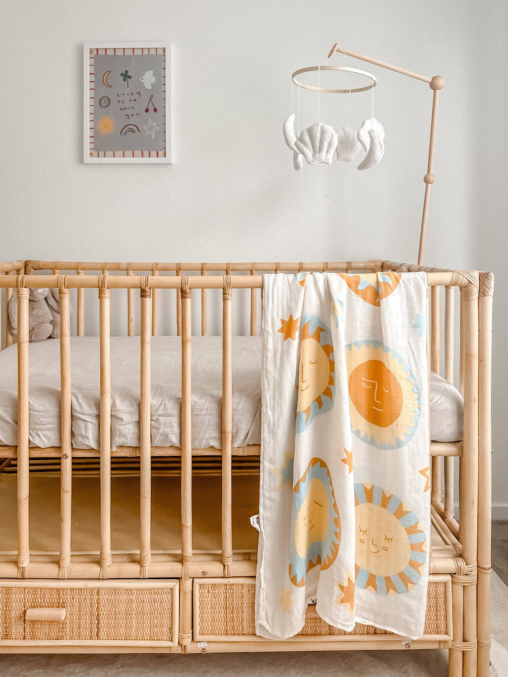 Kiin Baby Organic Muslin Swaddle - Sunny Day (Limited Edition)