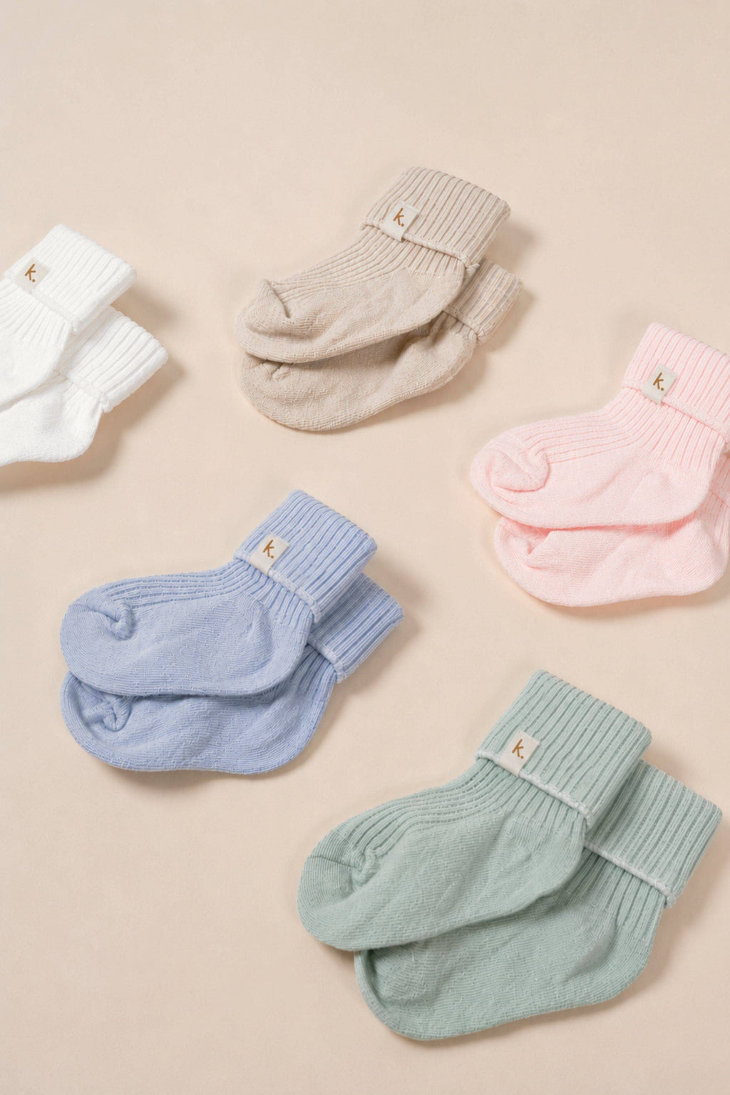 Kiin Baby Cotton Ribbed Baby Socks