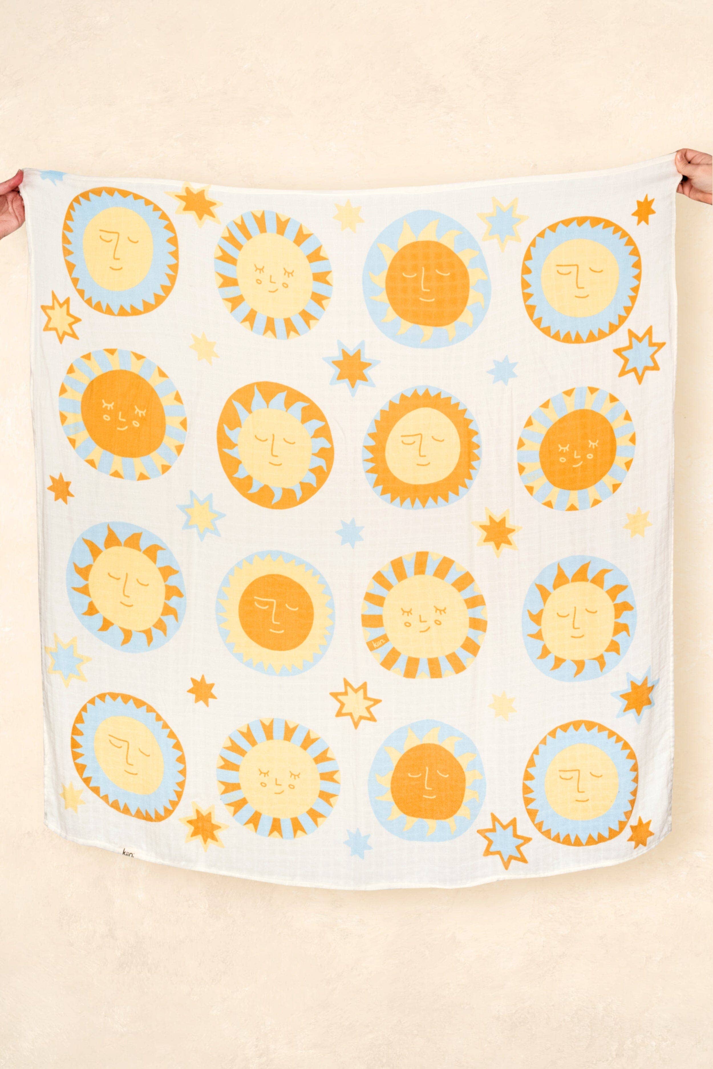 Kiin Baby Organic Muslin Swaddle - Sunny Day (Limited Edition)